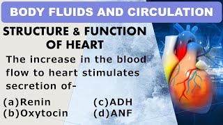 BODY FLUIDS AND CIRCULATION MCQ || STRUCTURE AND FUNCTION OF HEART MCQS || NCERT CLASS 11 || STUDE