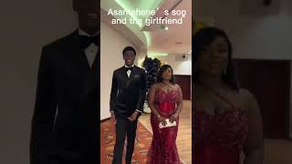 Otumfuo son and his girlfriend at the prom graduation #ghana #asantehene #viralshorts