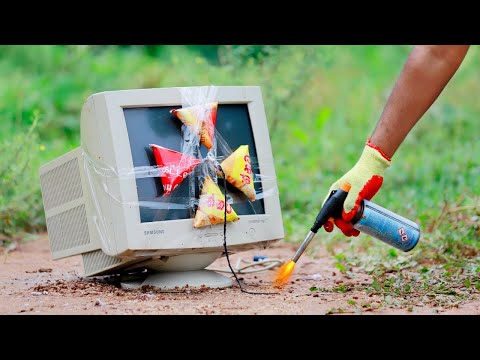 Big Firecracker Vs CRT Monitor | Experiment