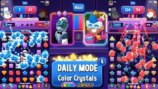 Match Masters, Defeating BILLIE BOOM, Daily Mode, Color Crystals, Butler Bot, Tips and Tricks.