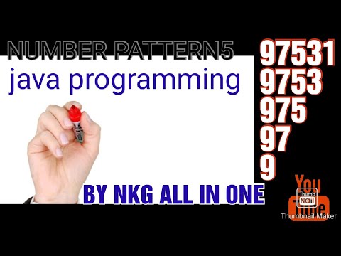#NKG_ALL_IN_ONE #NUMBERPATTERN5|| solved java patterns programs ||java tutorials| easily solved
