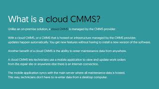 Difference Between On Premise vs. Cloud CMMS