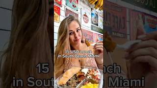 Affordable lunch spot Miami Beach #miami #cheapeats #southbeach #food #foodvlog