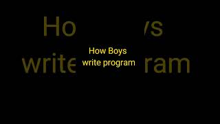 Programming- Girls vs Boys programmer life status--programing status #shorts #spststus #coding