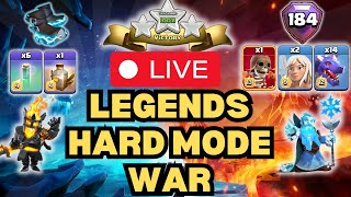 LIVE Legend Attacks and HARD MODE War in Clash Of Clans