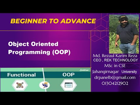 Object Oriented Programming (OOP)  Part-02