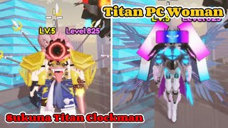 I Got Sukuna Titan Clockman and Titan PC Woman in Bathroom Attack | Roblox