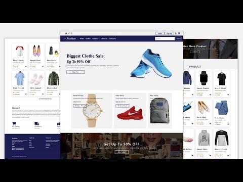 How To Create Complete Responsive E Commerce Website Using HTML CSS & BOOTSTRAP 5