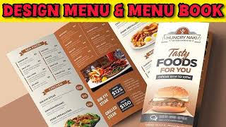 Design Restaurant Food Menu || Menu Book photoshop, Illustrator #menudesign #staticmenuboard