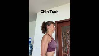 Chin Tuck #fitness #fitover55 #fitforretirement