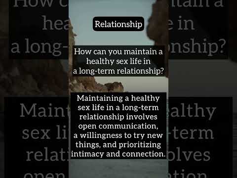 Healthy Sex Life in a Long-Term Relationship ! #shorts
