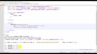 HTML header tag