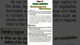 class10 | Geography | Climatic Regions And Climate change | Notes