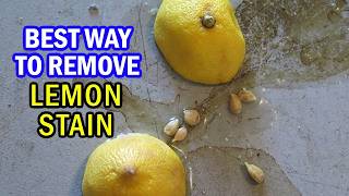 How to Remove Lemon Stain From Floor: Lemon Juice Stain Removal