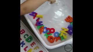 Alphabet Soup Sensory Bin