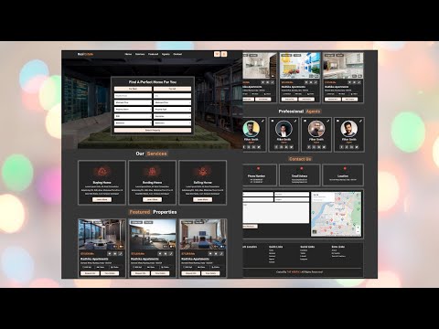 Real-Estate Complete Responsive Website Using HTML, CSS & Vanilla JS | THE WEBFIX