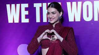 #kritisanon Just Looking Like A Wao In Red Outfit At #wethewomen
