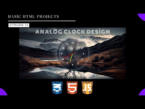 How to Create Analog Clock Design !?