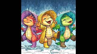 Little Dragons Go Splash Splash! #illustrative #cartoon #cute #coloring #drawing #shorts #kidsshorts