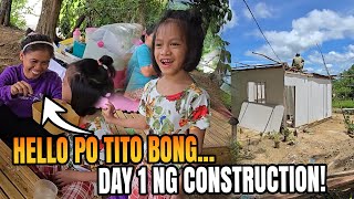 DAY 1 Ng Construction Ng Bahay Nina Ate Jenny Rose! Let'g Go!