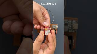 Insert sim card in sim80l gsm module #diy #gsmprojects #sim800l #gsm