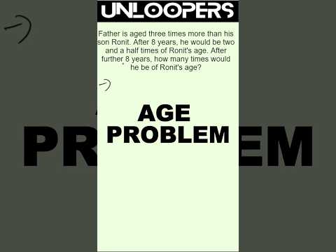 APTITUDE TRICKS AGE PROBLEM #mathproblems #tricksandsolutions #maths #aptitude