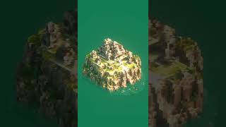 Temple Rock #art #3d #videogameart #minecraft #voxel #voxelart