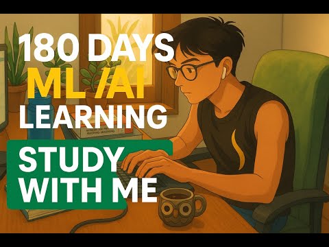 🚀52/180 DAYS OF MACHINE LEARNING & AI — 6HR STUDY WITH ME 🚀