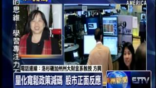 量化寬鬆政策減碼 股市正面反應