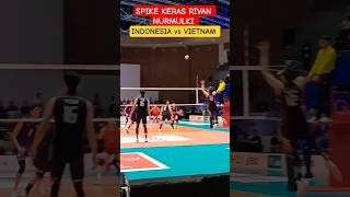 INDONESIA vs VIETNAM SPIKE Rivan NURMULKI #volleyball #volleyballworld #indonesia #shorts #fyp #fypp