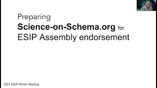 Preparing Science-on-Schema.org for ESIP Assembly endorsement