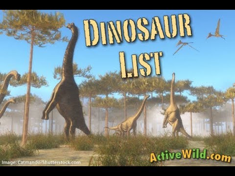 વિવિધ પ્રકાર ના ડાયનાસોર । Different types of dinosaur's list with photos