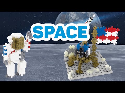 Plus-Plus Moon landing - Stop Motion video