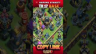 NEW TOP 10 BEST TH17 LEGEND,WAR, BASE LINK 8 #shortsfeed #shorts #shortsfeeds #short #coc #supercell