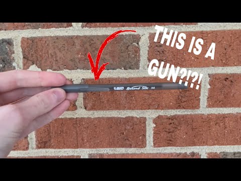 How to turn a normal pen into a gun DIY!