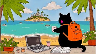 Sunset Café Lofi Vibes🏖️🎶 Chill Beats for Study, Focus & Relaxation [ Lofi Hip Hop - Chill Beats ]
