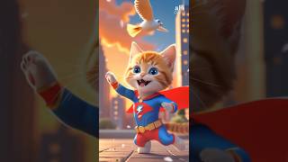 SuperKitty Saves the Day! 🐾#SuperKitty#CuteCat #CatHero#ViralShorts#CatLovers#MeowPower#ShortsVideo