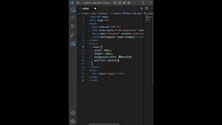 Rectangular Shape in HTML and CSS || Creating rectangular shape with CSS #shorts #html #css