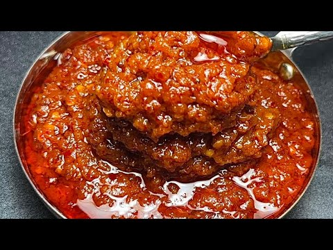 यह लाल चटनी टमाटर की नहीं प्याज़ की है जिसे एक बार बनाये और महीना खाये | Easy Pyaz ki Chutney recipe