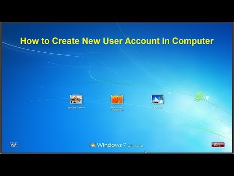How to Create User Account in Computer