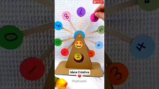 Diy easy kids indoor maths games craft 🧮🎨😨#shorts #youtubeshorts #trending #funny #diy #craft #kids