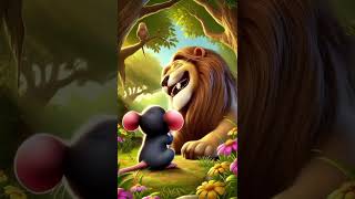Lion and the Mouse: Tale of Courage #AnimalStories #LionAndMouse #ShortStories #KidsStories