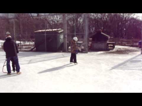 The girls skating