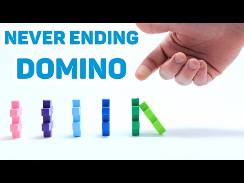 Plus Plus  - Never ending Domino - Oddly Satisfying & Relaxing Video