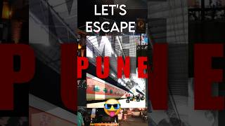 🚉 ESCAPE PUNE | CODESAVVY 🤍#shorts #vlog #trending #train #night #railway #views #family #travel