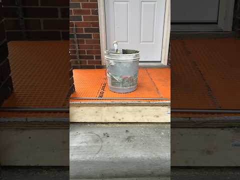 DIY Exterior Tile on Porch