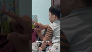 Exploring books together ✨ #activeplay #toddlers #viralshorts #trendingshorts #earlyliteracy