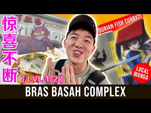 We Tried DURIAN FISH CURRY at Bras Basah! | Feat. Local Manga, Water That Turns to Ink | 书城自有黄金屋