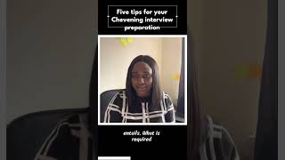 five tips for your chevening interview preparation