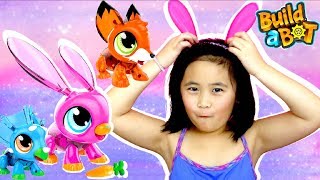 Build a Bot- Girl build a cute Bunny Bot robot animals DIY STEM toys